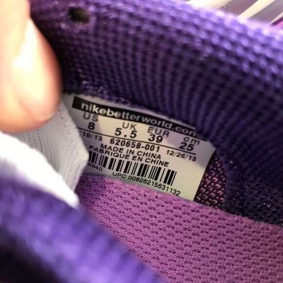 Nike Flyknit Lunar 2 Violet Purple Light Grey 8 39 - Picture 8 of 14